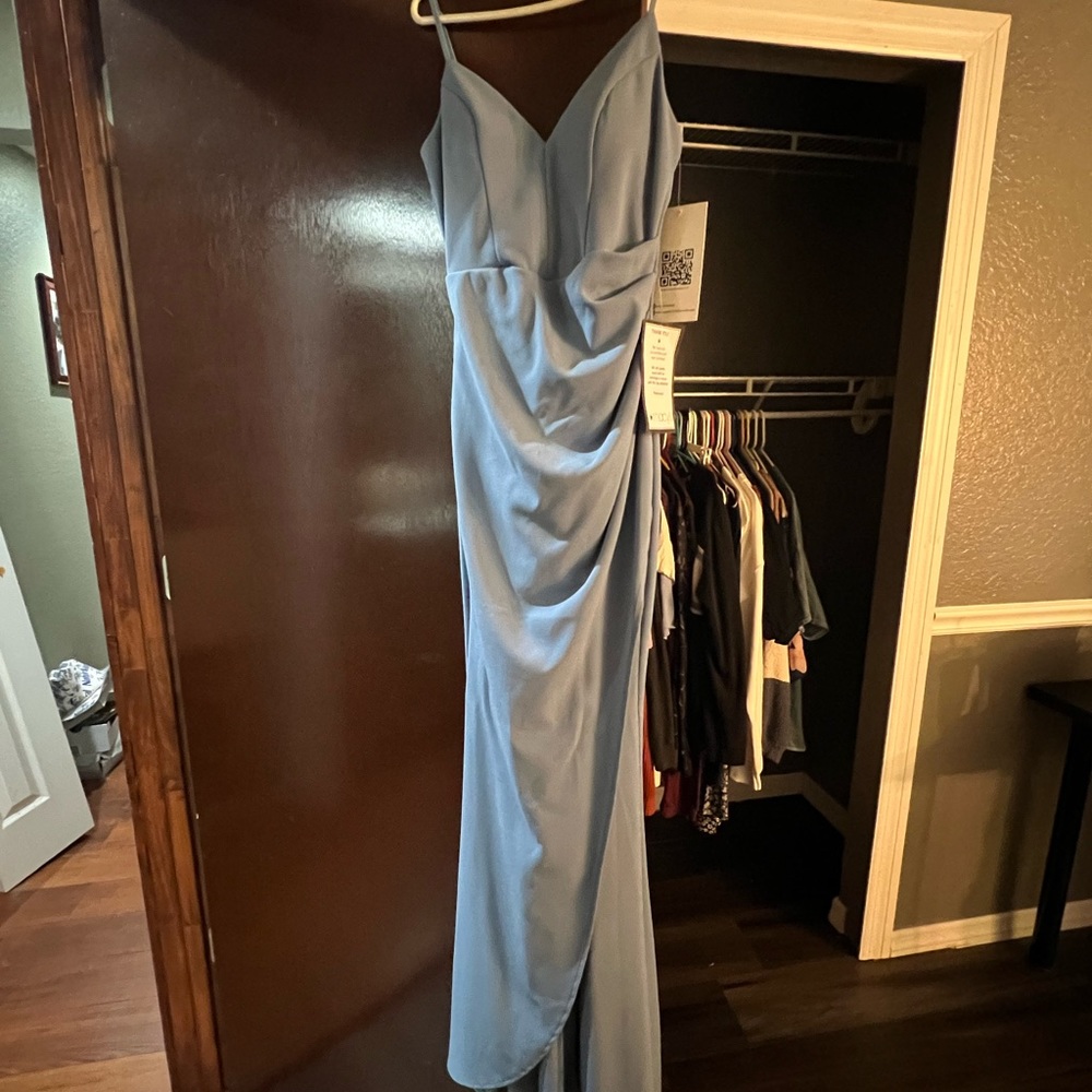 light blue macys prom dress